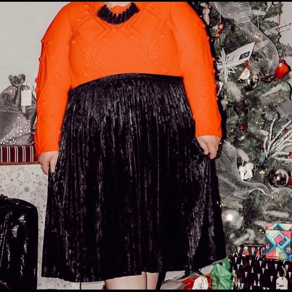 Ava & Viv Dresses & Skirts - Black Velvet Skirt